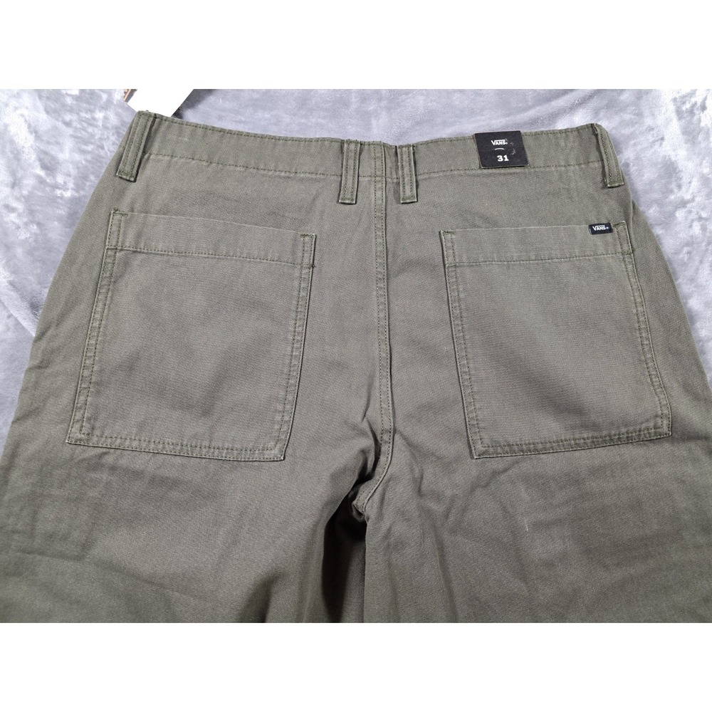 NWT Vans Women's Size 31 (34x31) Olive Green Canvas Arroyo Wide Leg Cargo Pants - Picture 9 of 10